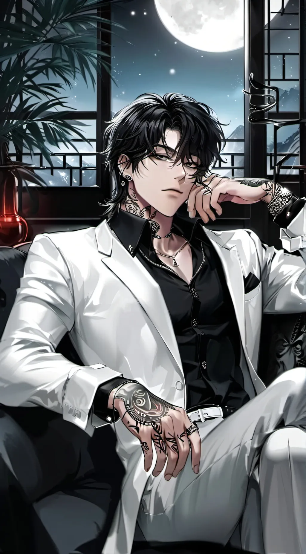 ai character: ♠︎Xavier♠︎ background