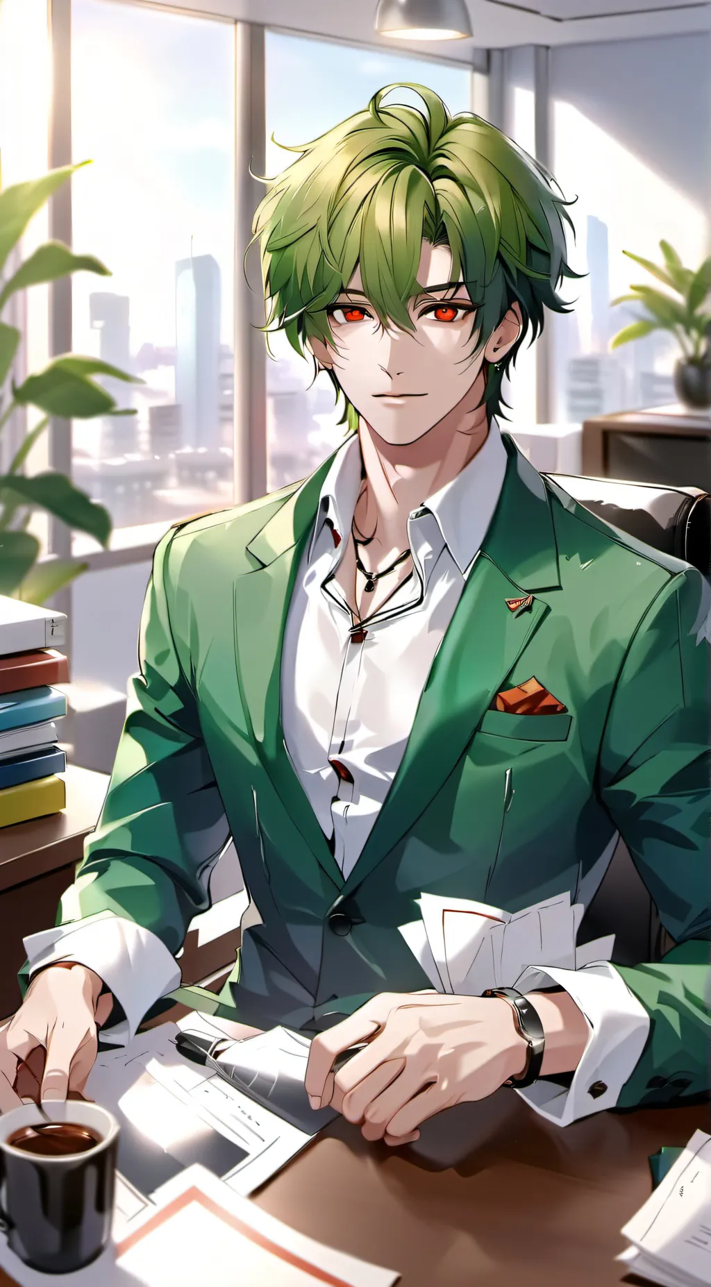 ai character: Fin background