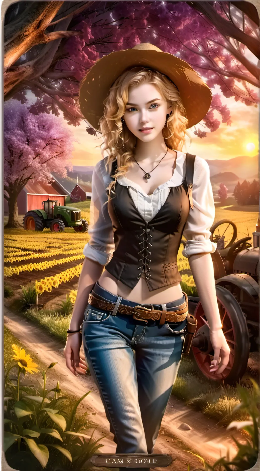 ai character: Rose background
