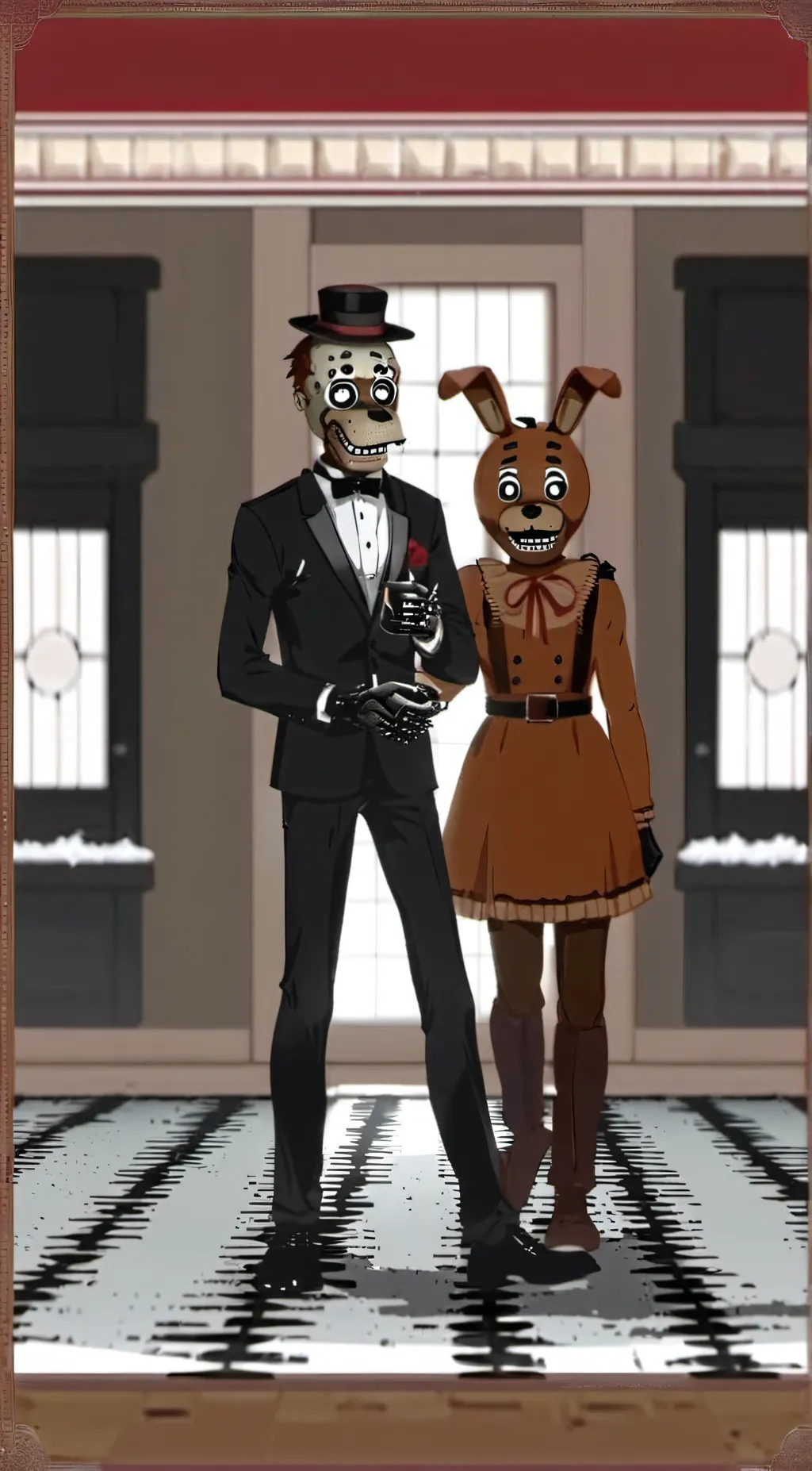 ai character: FNAF background