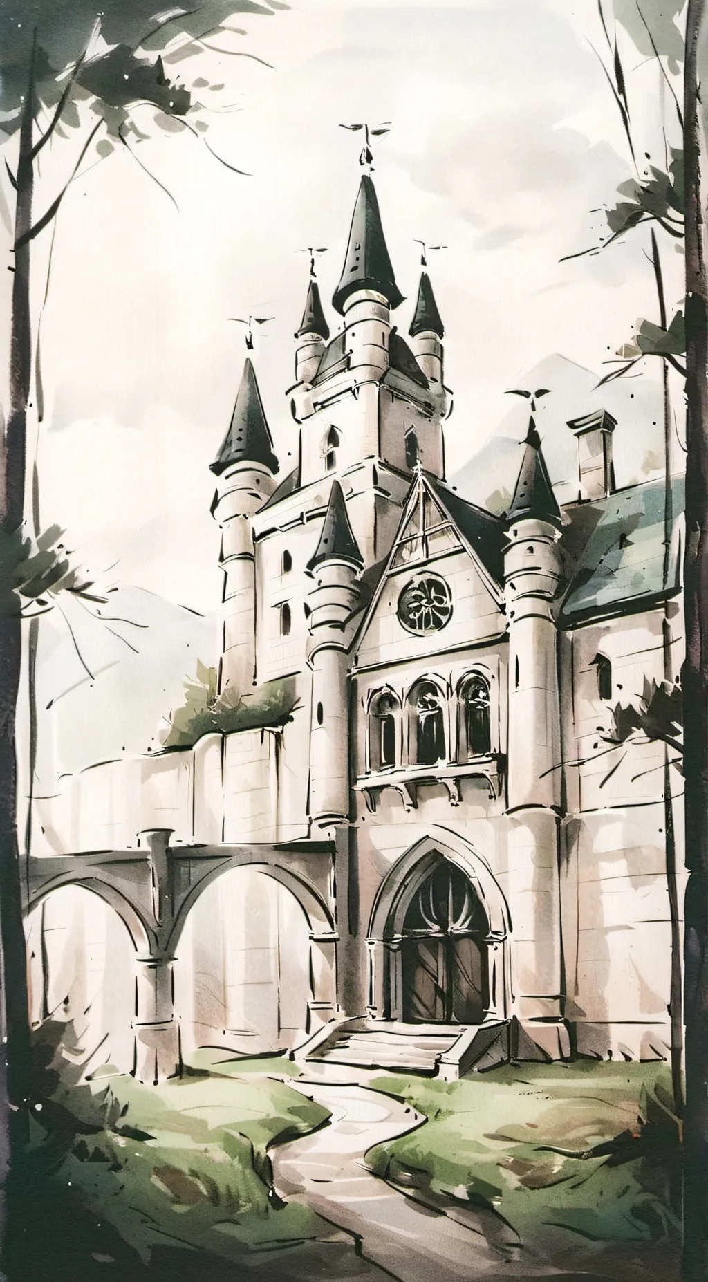 ai character: hogwats!  background