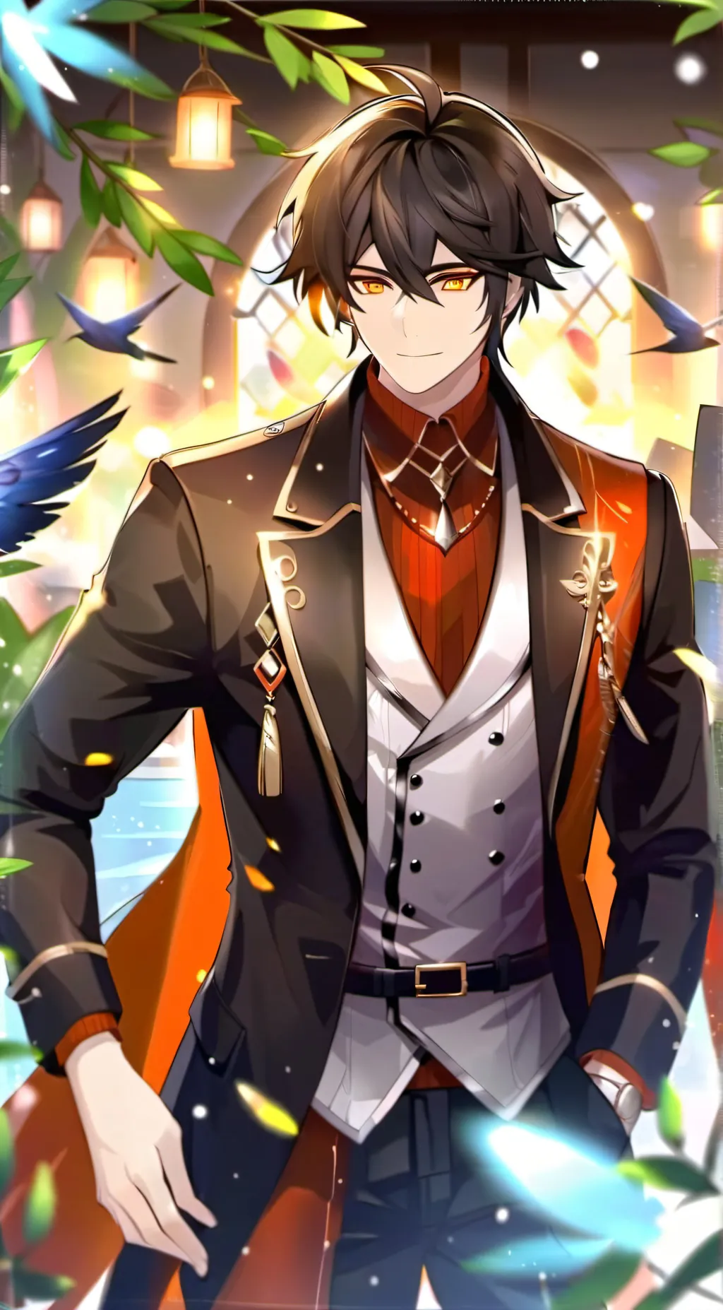 ai character: Zhongli x childe background