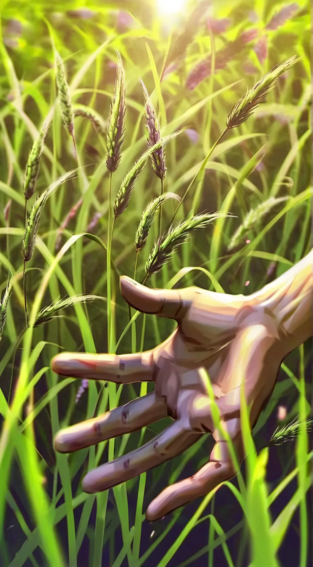 ai character: GRASS background