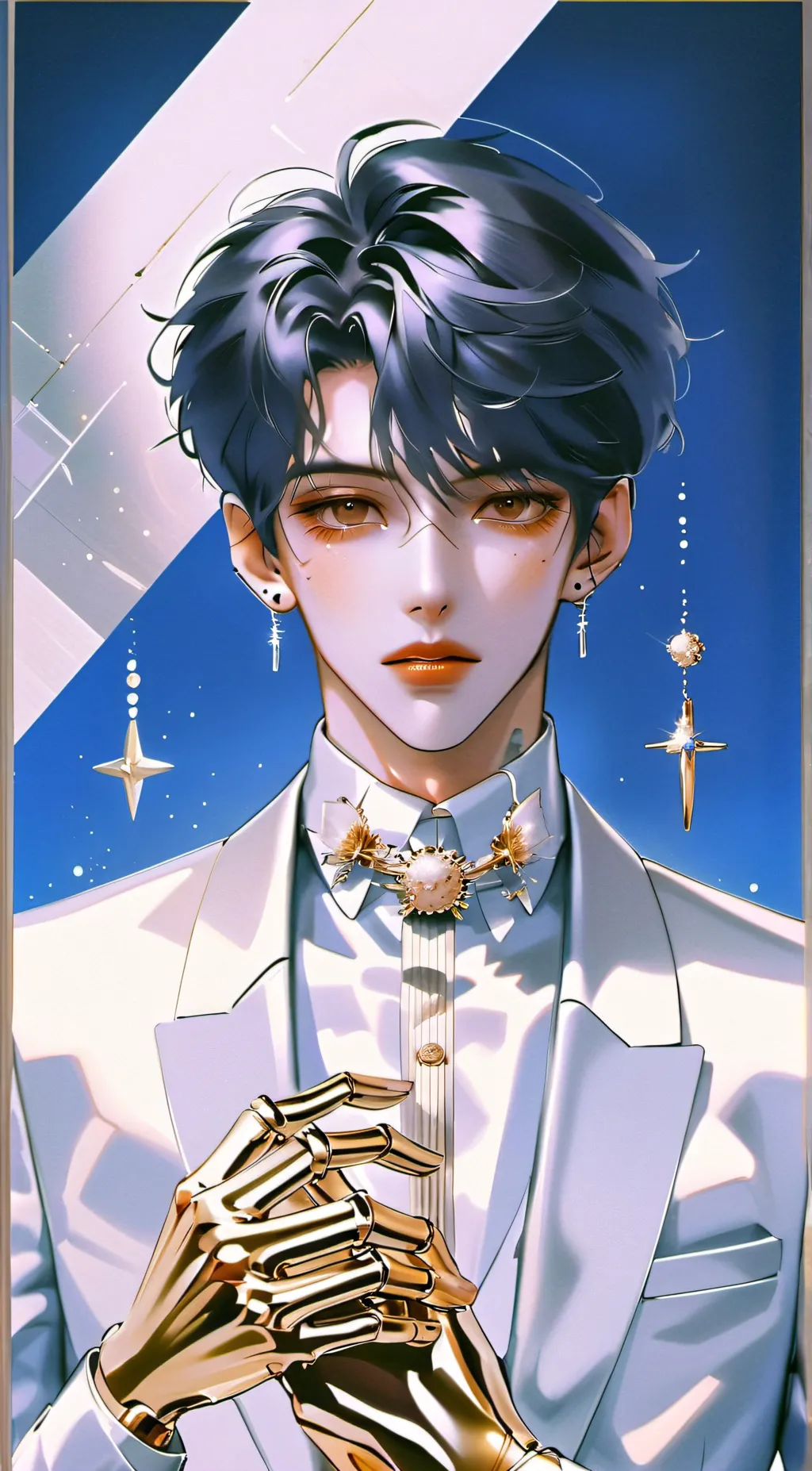 ai character: Leonds  background