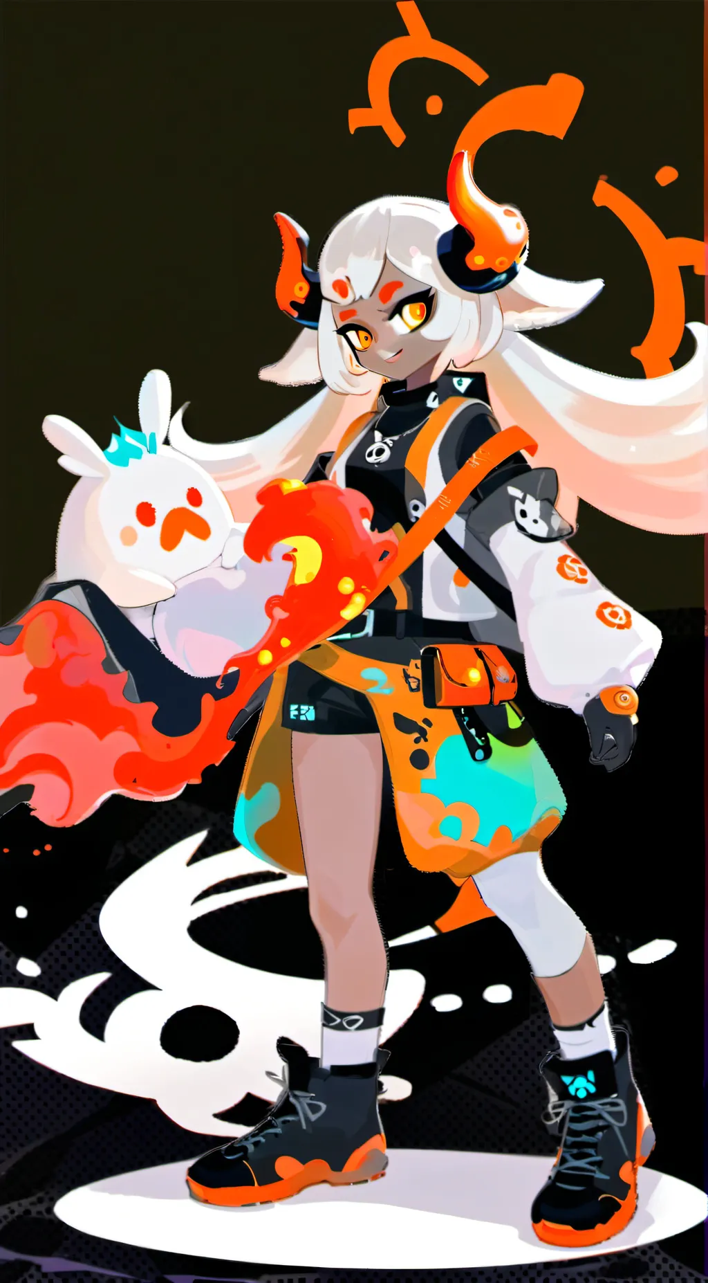 ai character: Splatoon! background