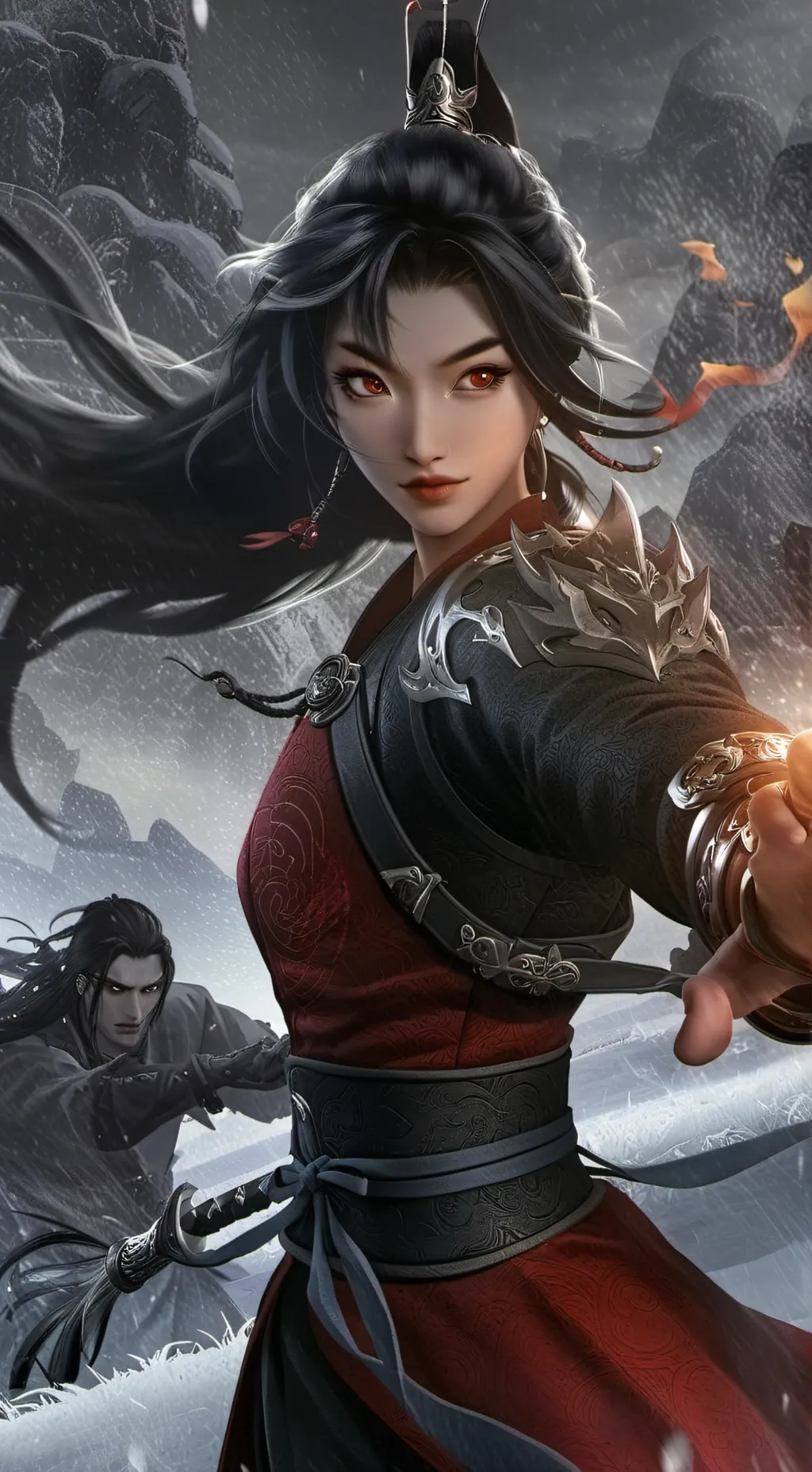 ai character: Mulan  background