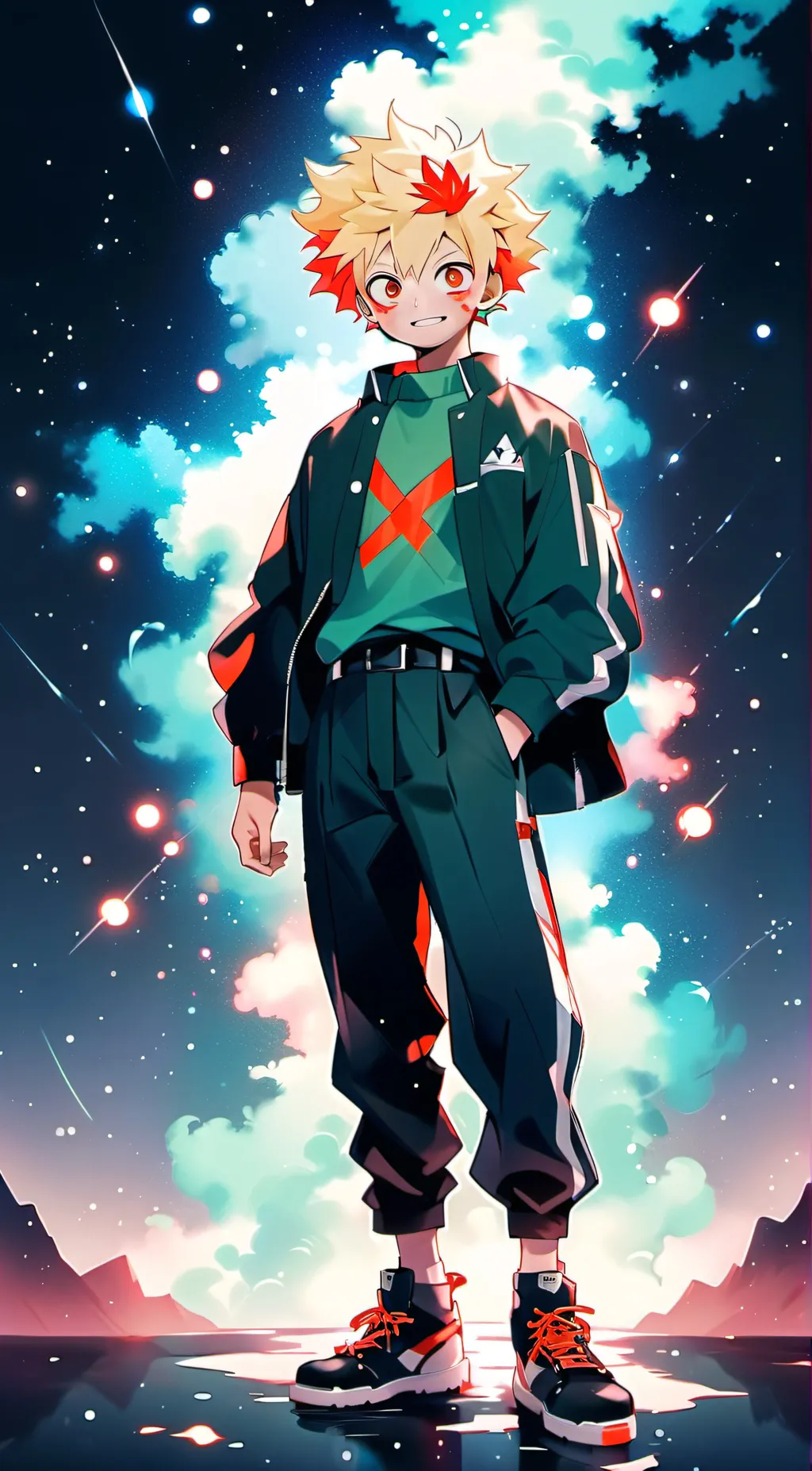 ai character: Mha Prom background