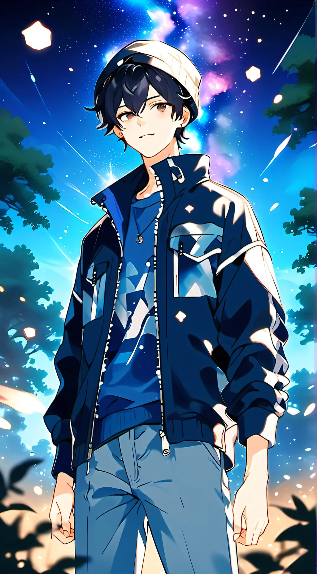 ai character: Triton Neptune  background
