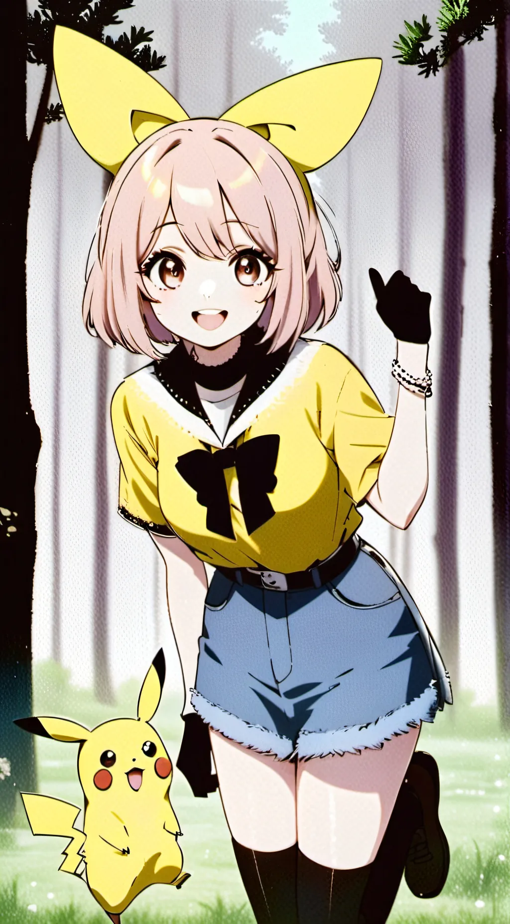 ai character: Pika-chan background