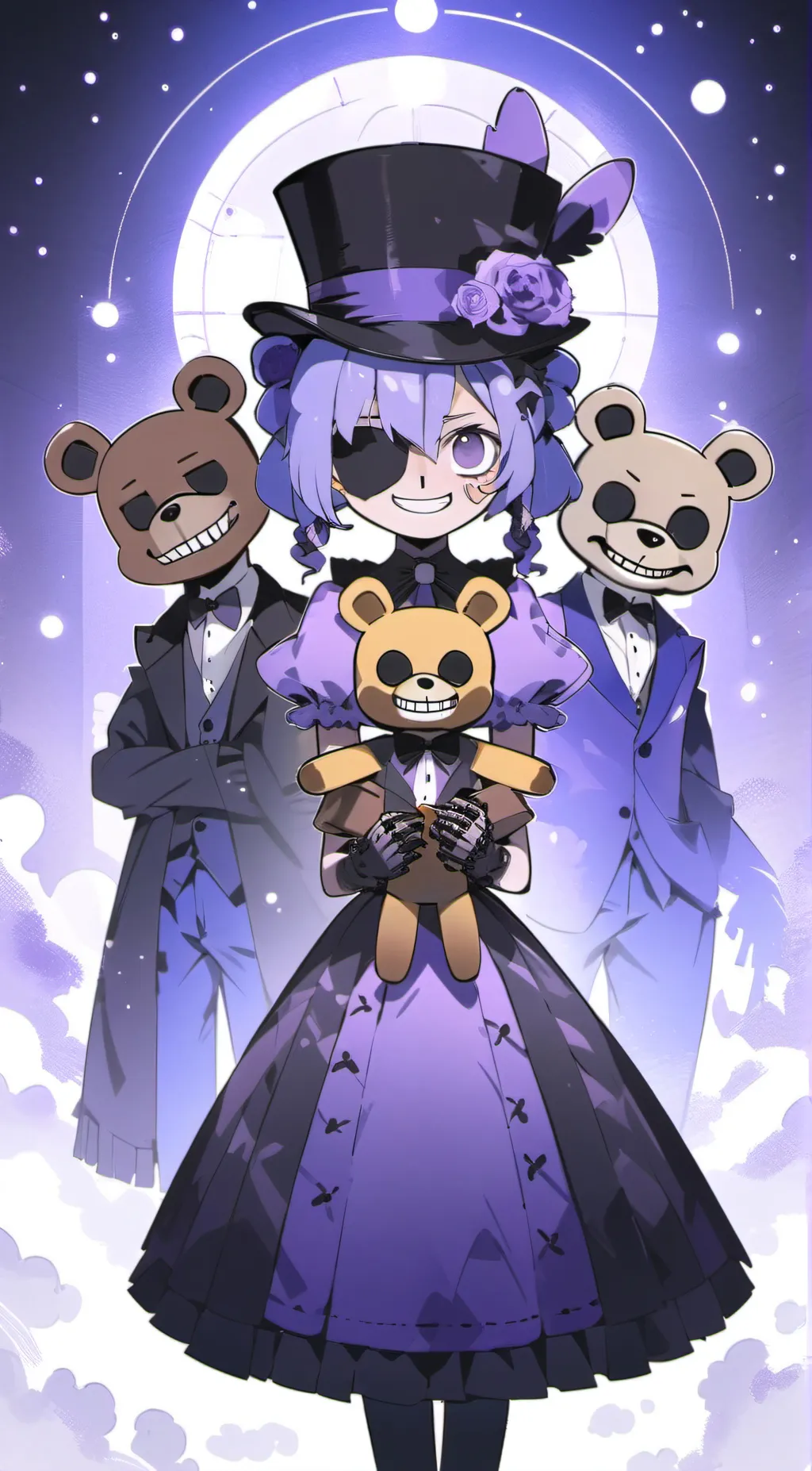 ai character: Fnaf 1 background