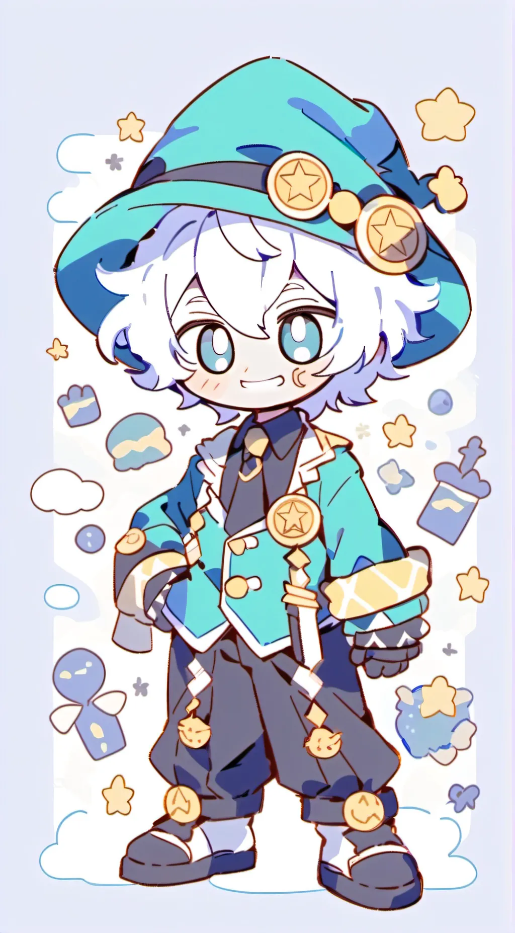 ai character: Lunar ✨ background