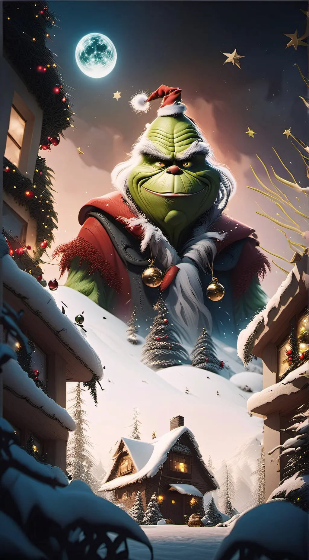 ai character: The  grinch background