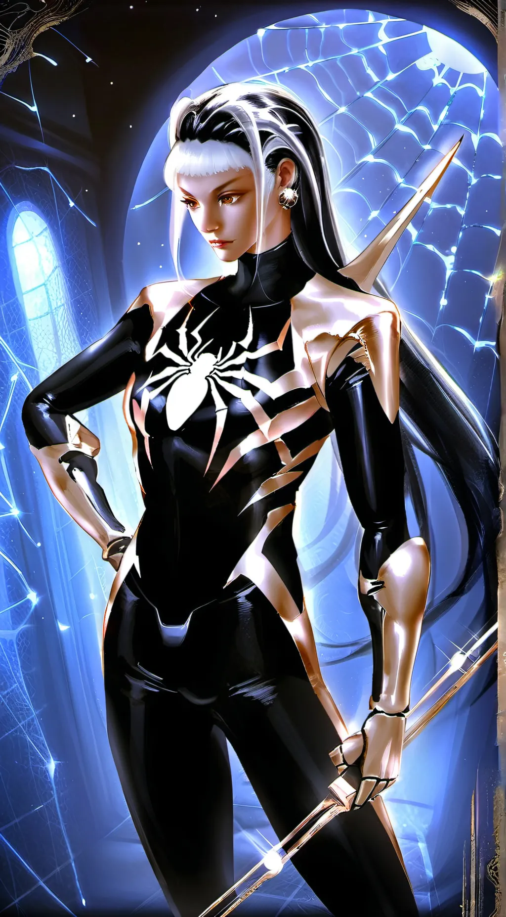 ai character: theweboflifespider background