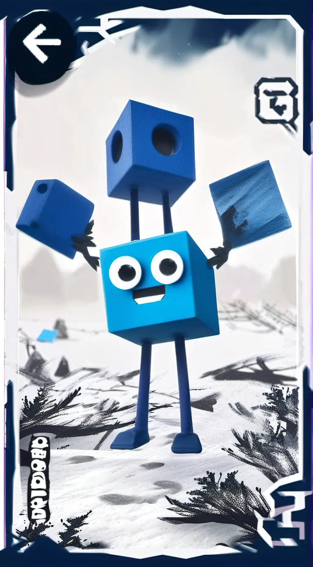 ai character: Blue (Colourblocks background