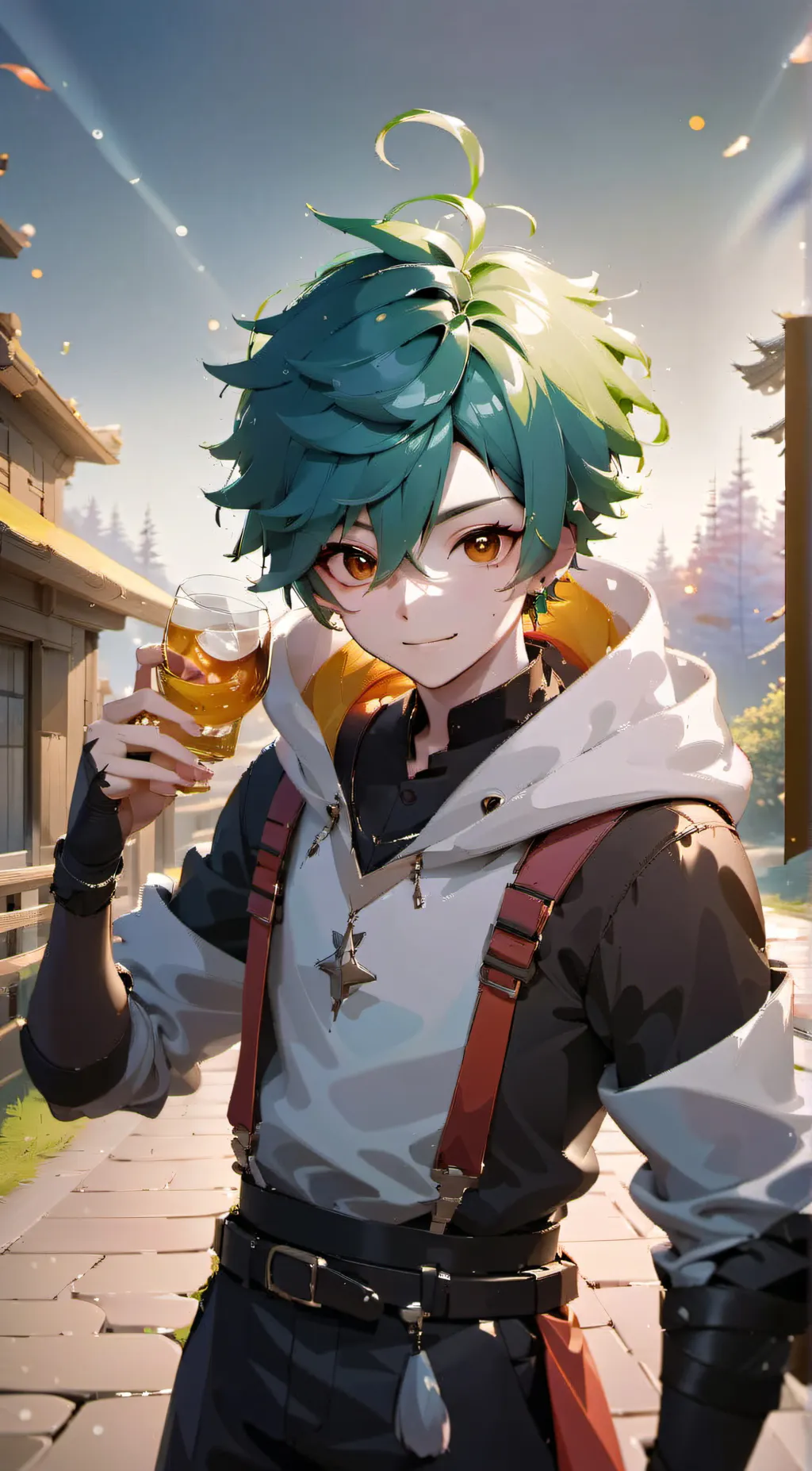 ai character: gren luck  background