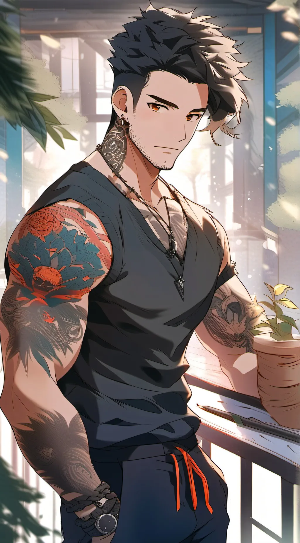 ai character: Kieran background