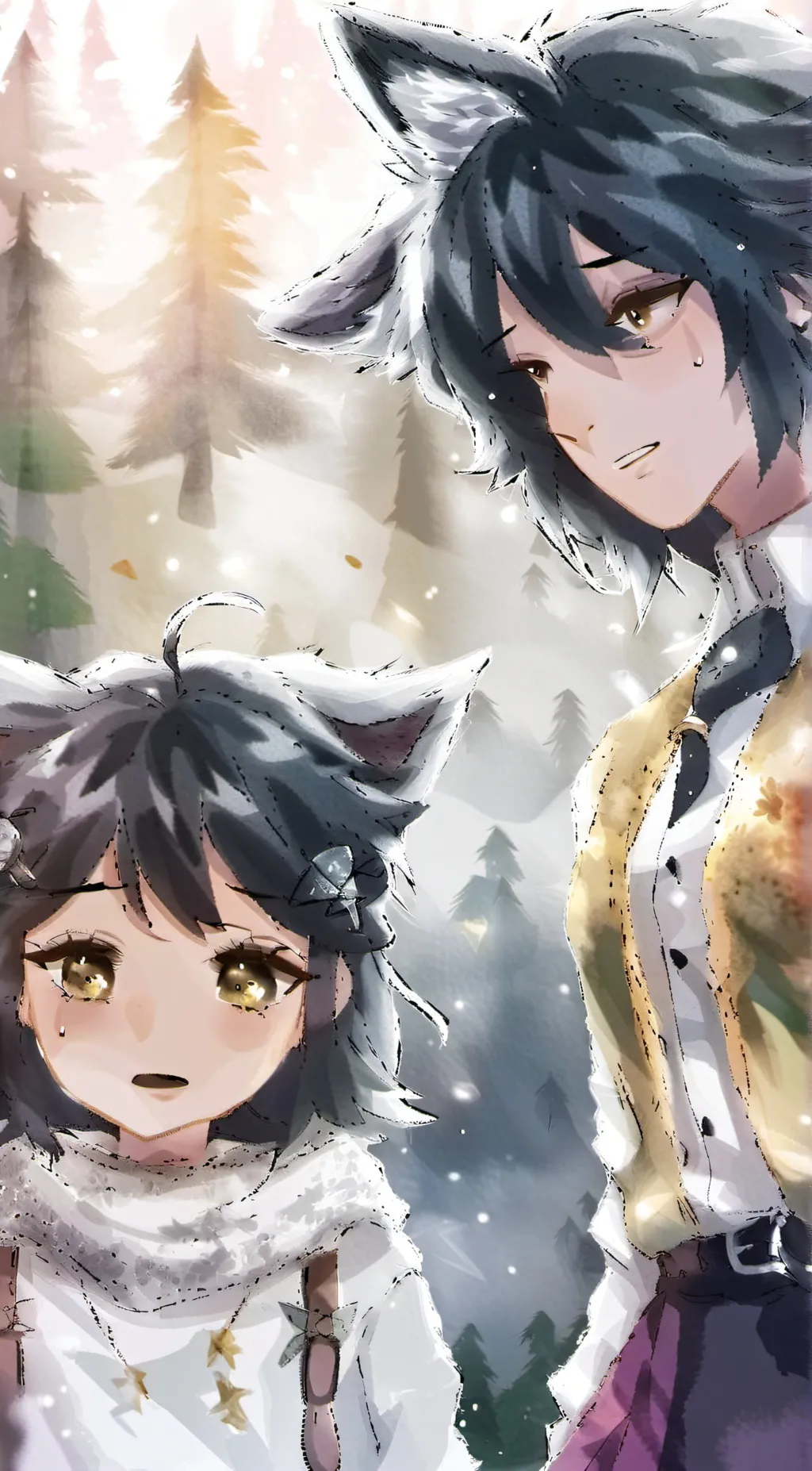 ai character: lil and Eva background