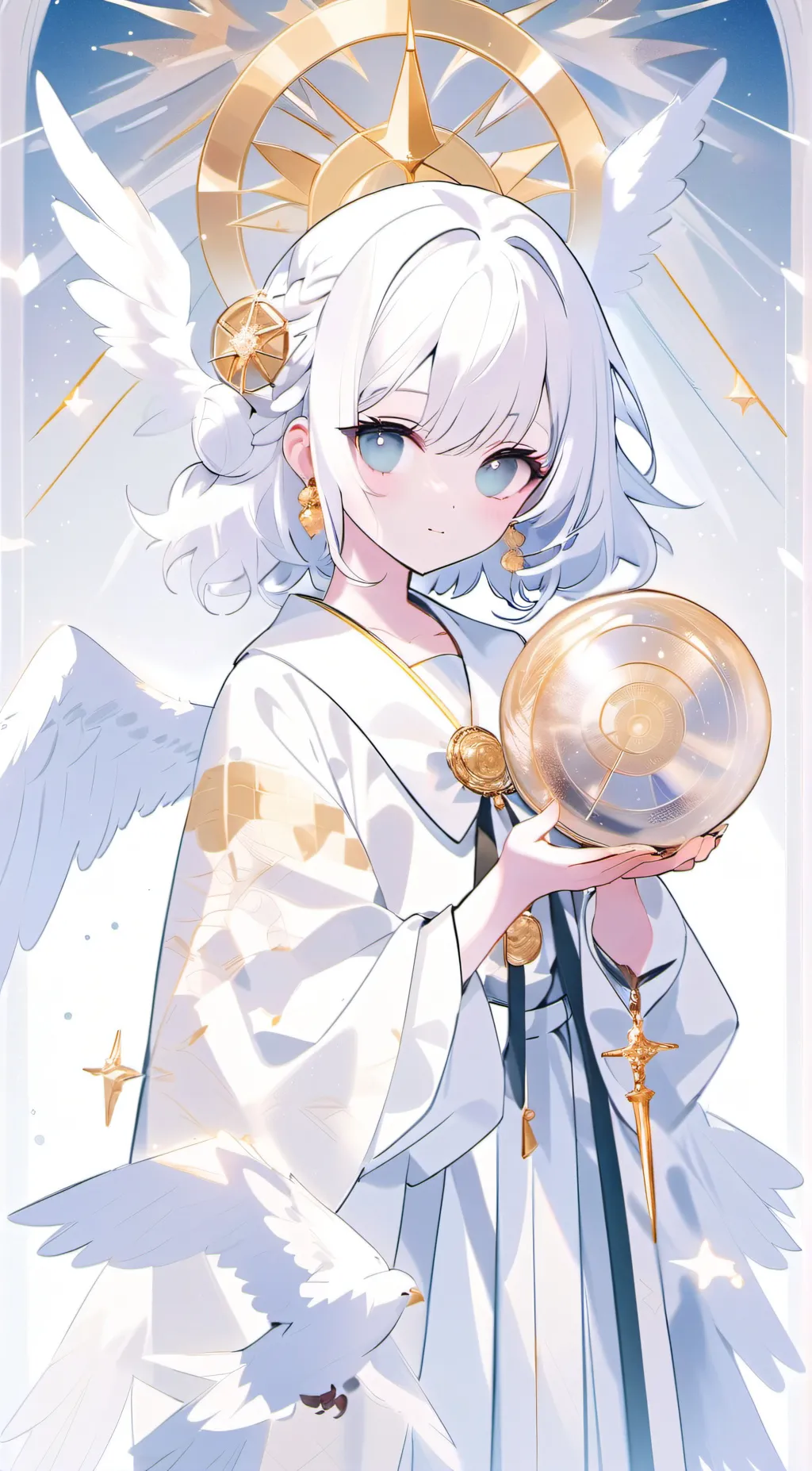 ai character: Fuzzy background