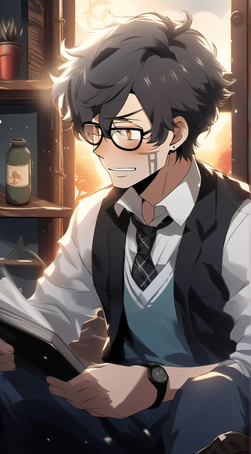 ai character: oliver  background