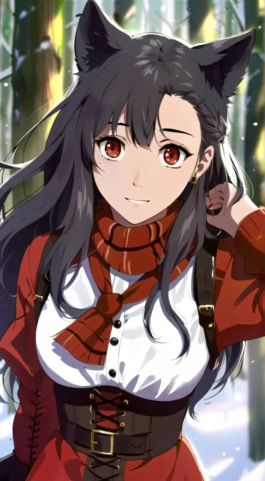 ai character: Arora  background