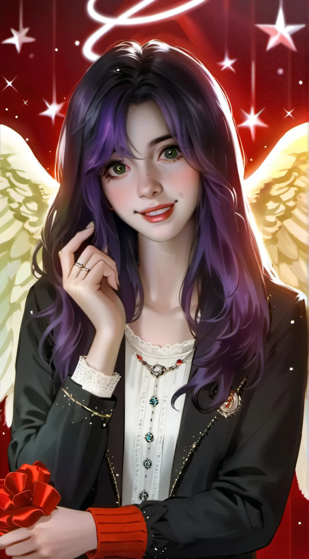 ai character: ❀💜ANGEL💜❀ background