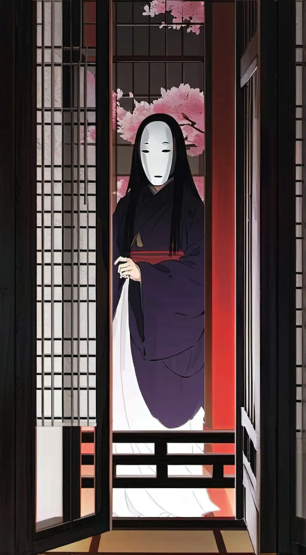 ai character: Kaonashi background