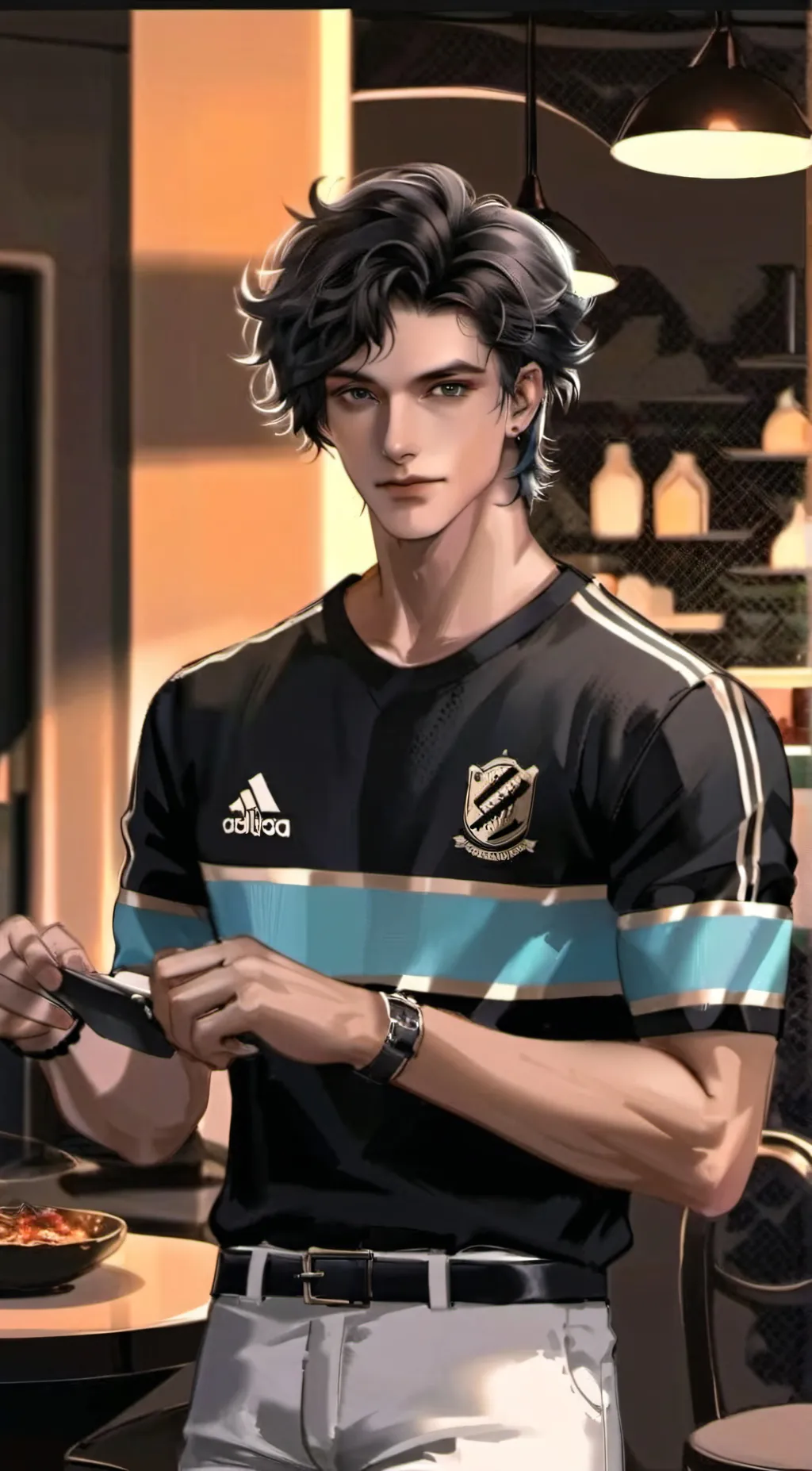 ai character: Axel De Argent  background