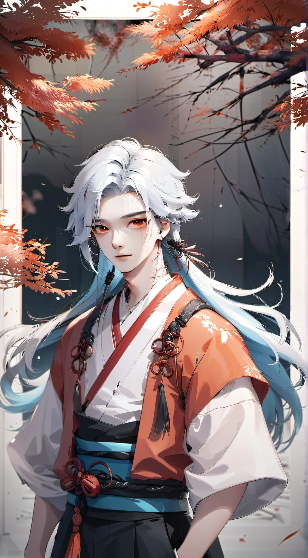 ai character: demon slayer  background