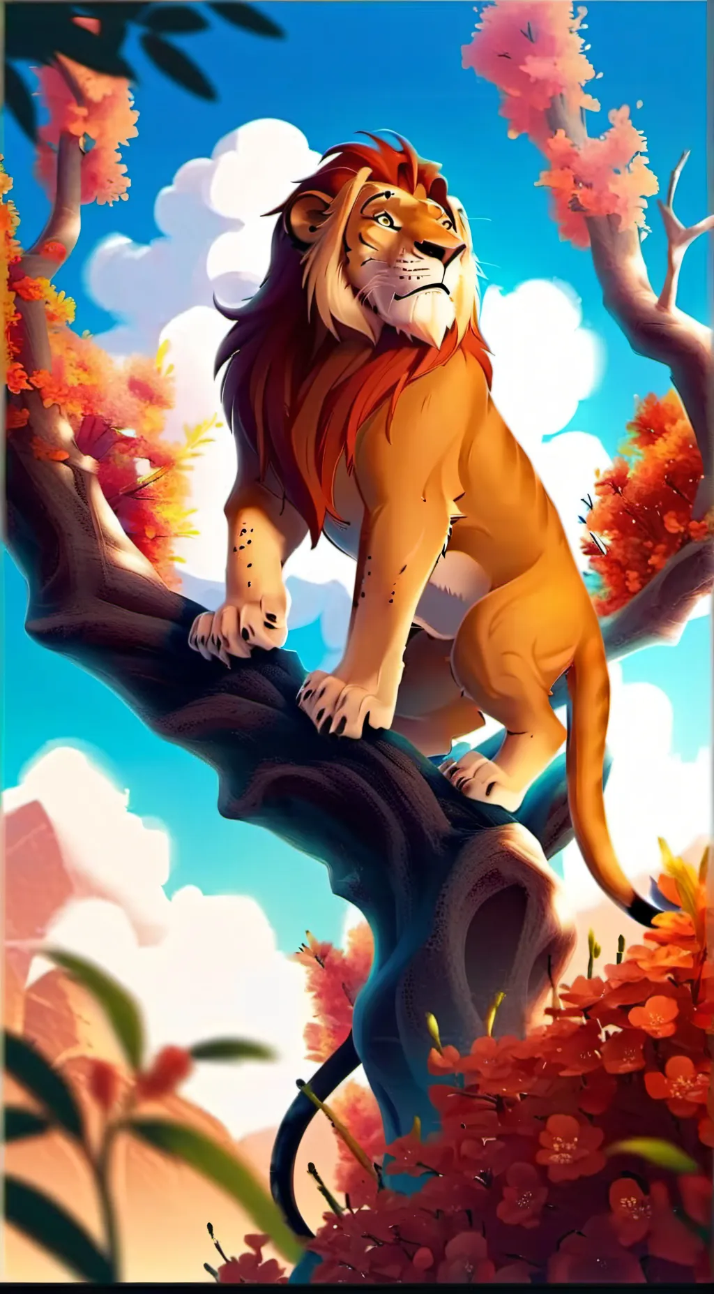 ai character: The lion king rp  background