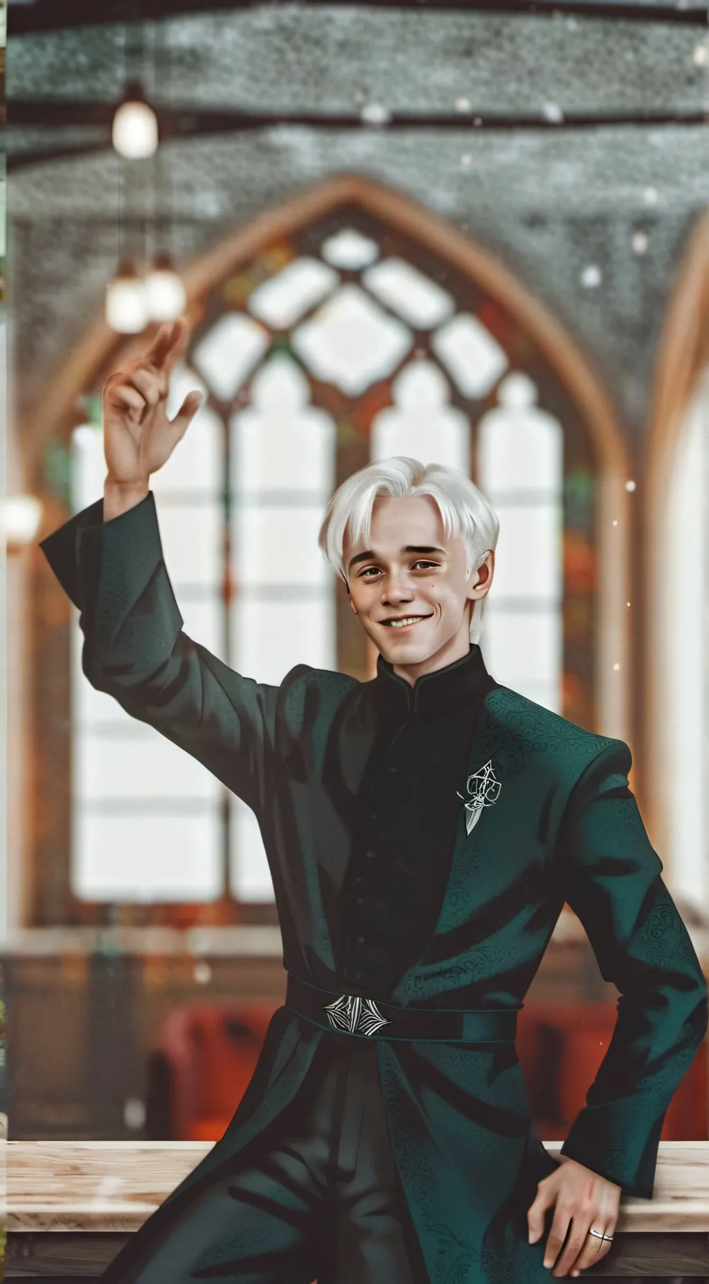 ai character: Draco Malfoy 🤍 background