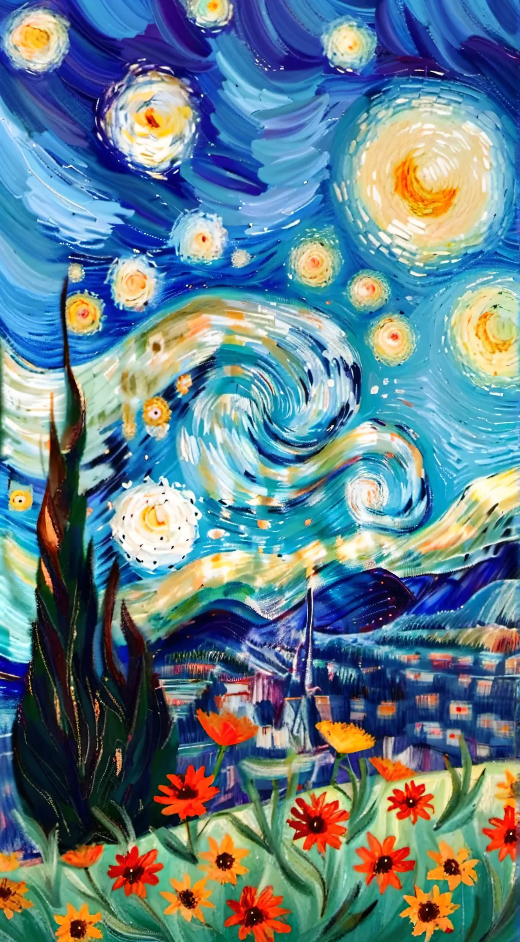 ai character: Art background