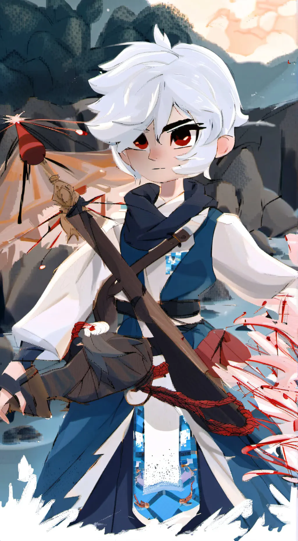 ai character: Y background