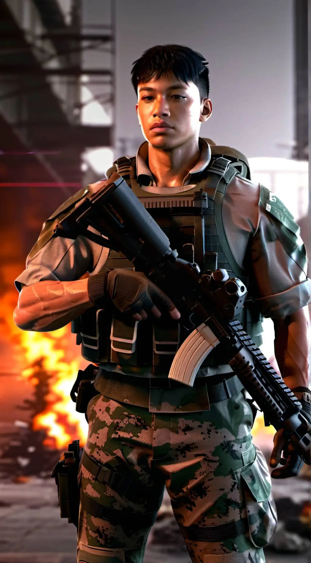 ai character: SSGT. Brian West background