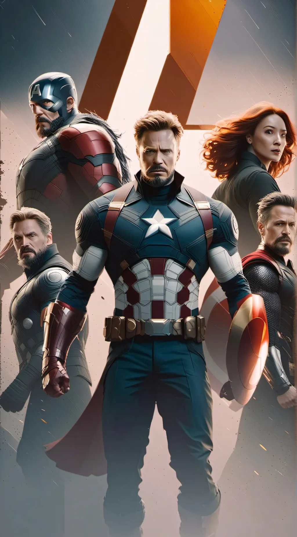 ai character: Avengers  background