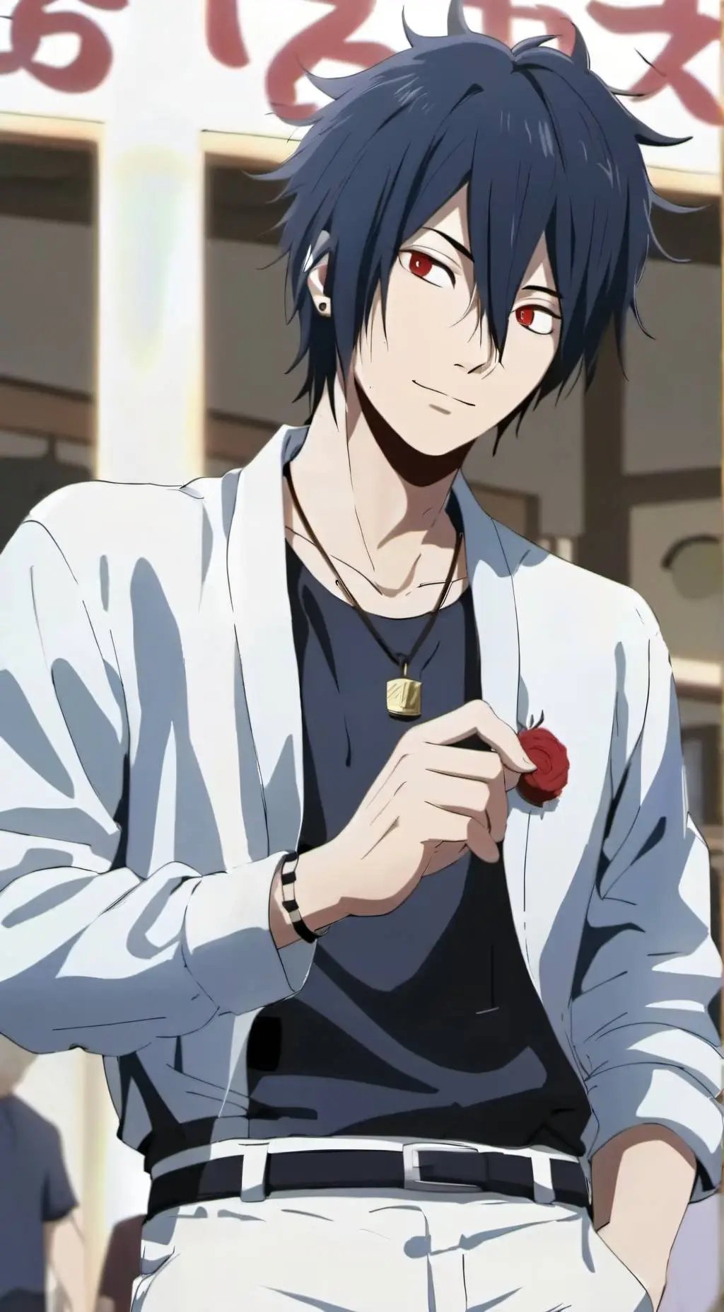 ai character: Sasuke uchiha background