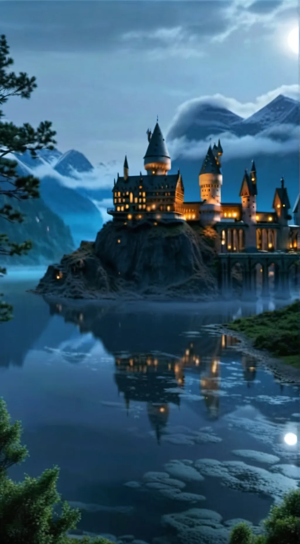 ai character: Hagwarts  background