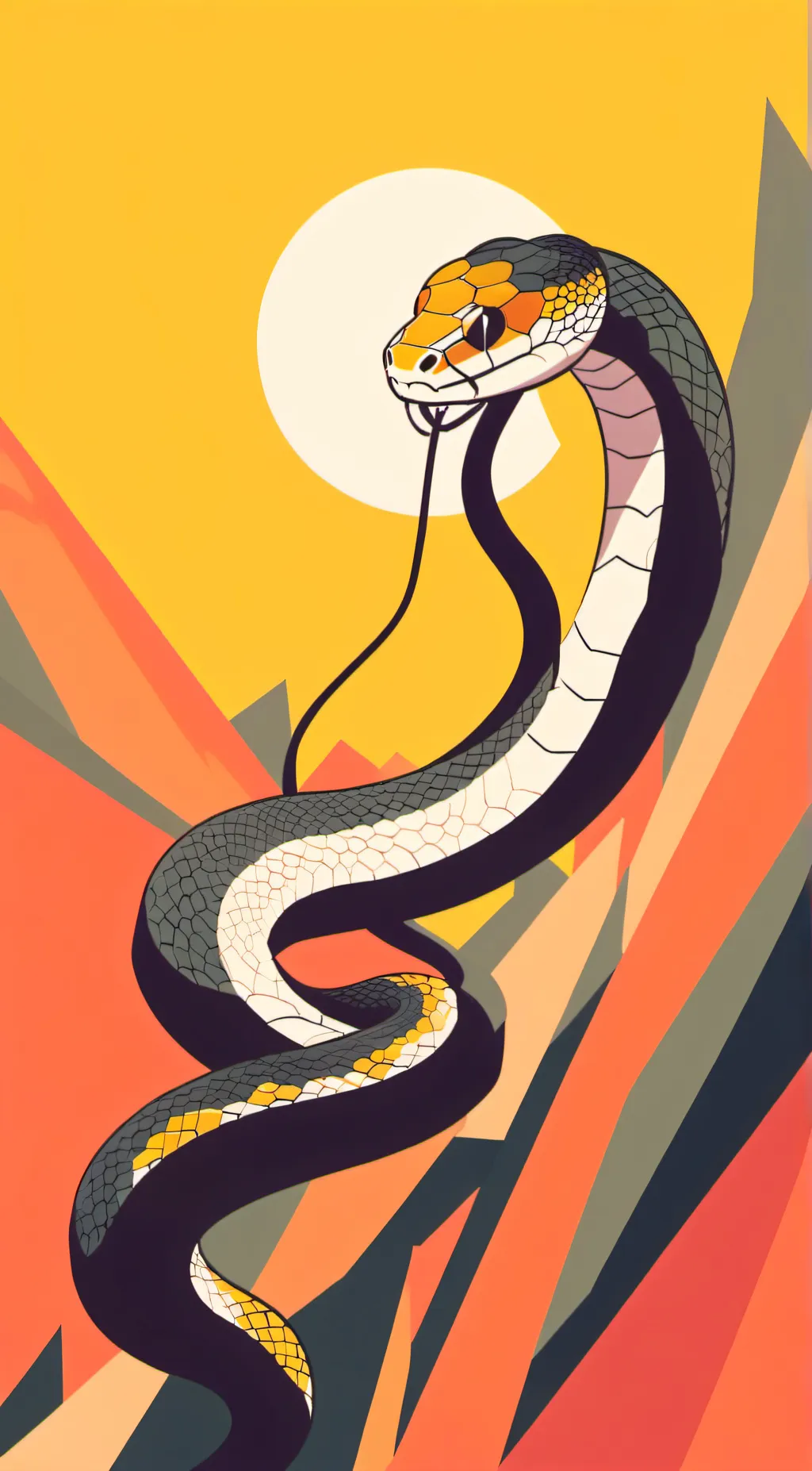 ai character: snake background