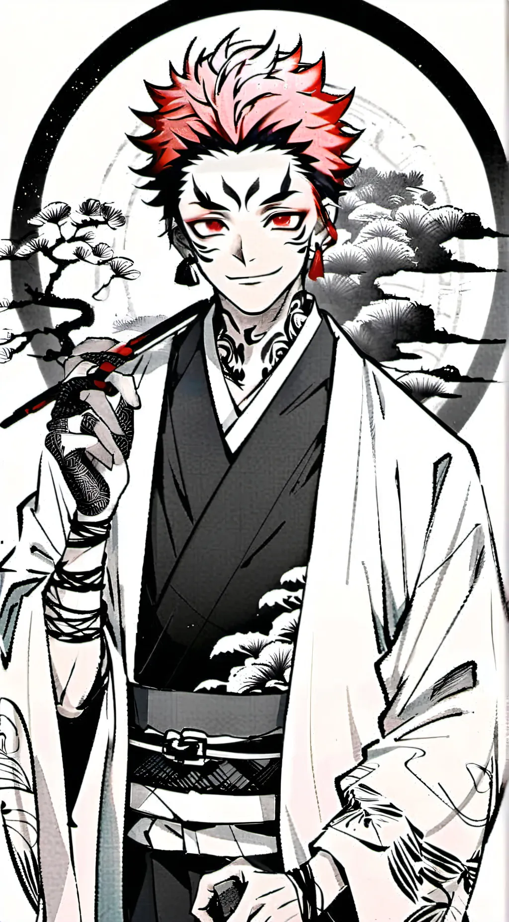 ai character: Sukuna background