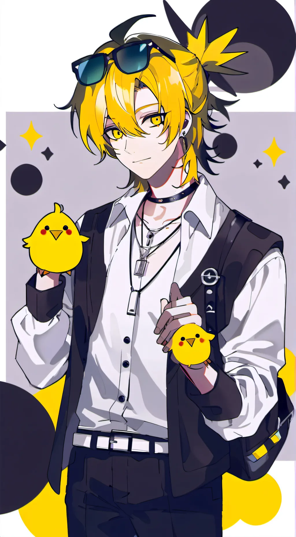 ai character: kicken chicken background