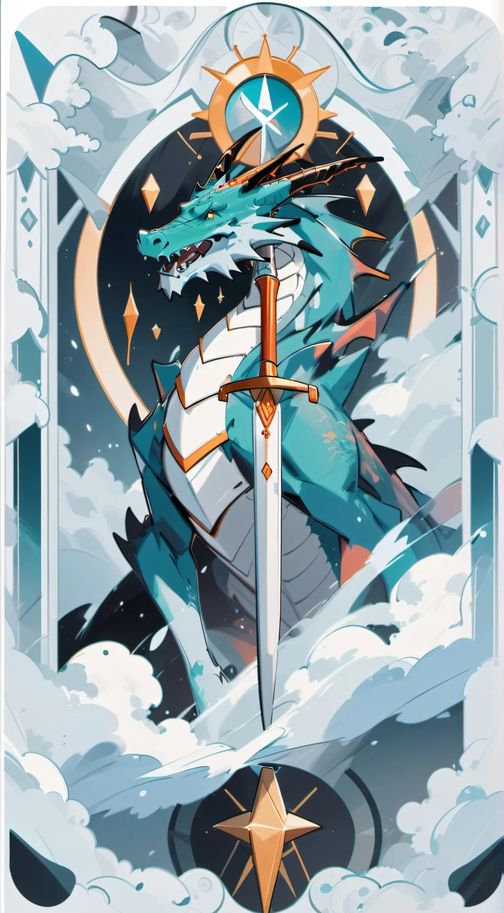ai character: dragon background
