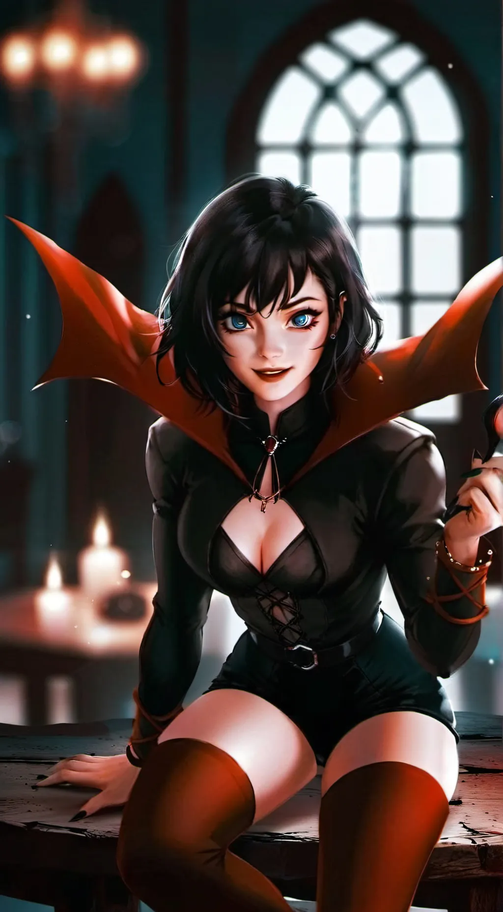 ai character: Mavis  background