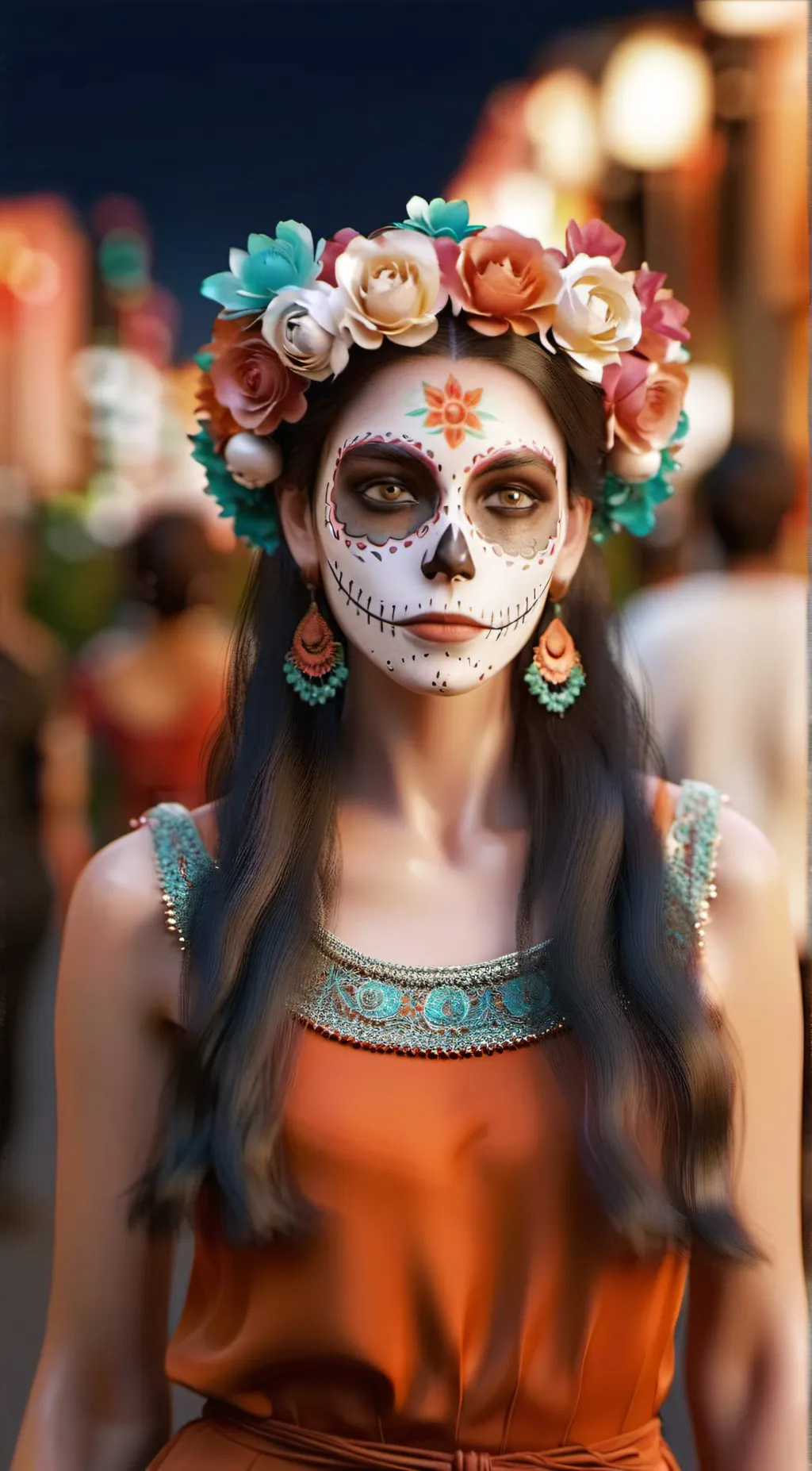 ai character: Day of the Dead background