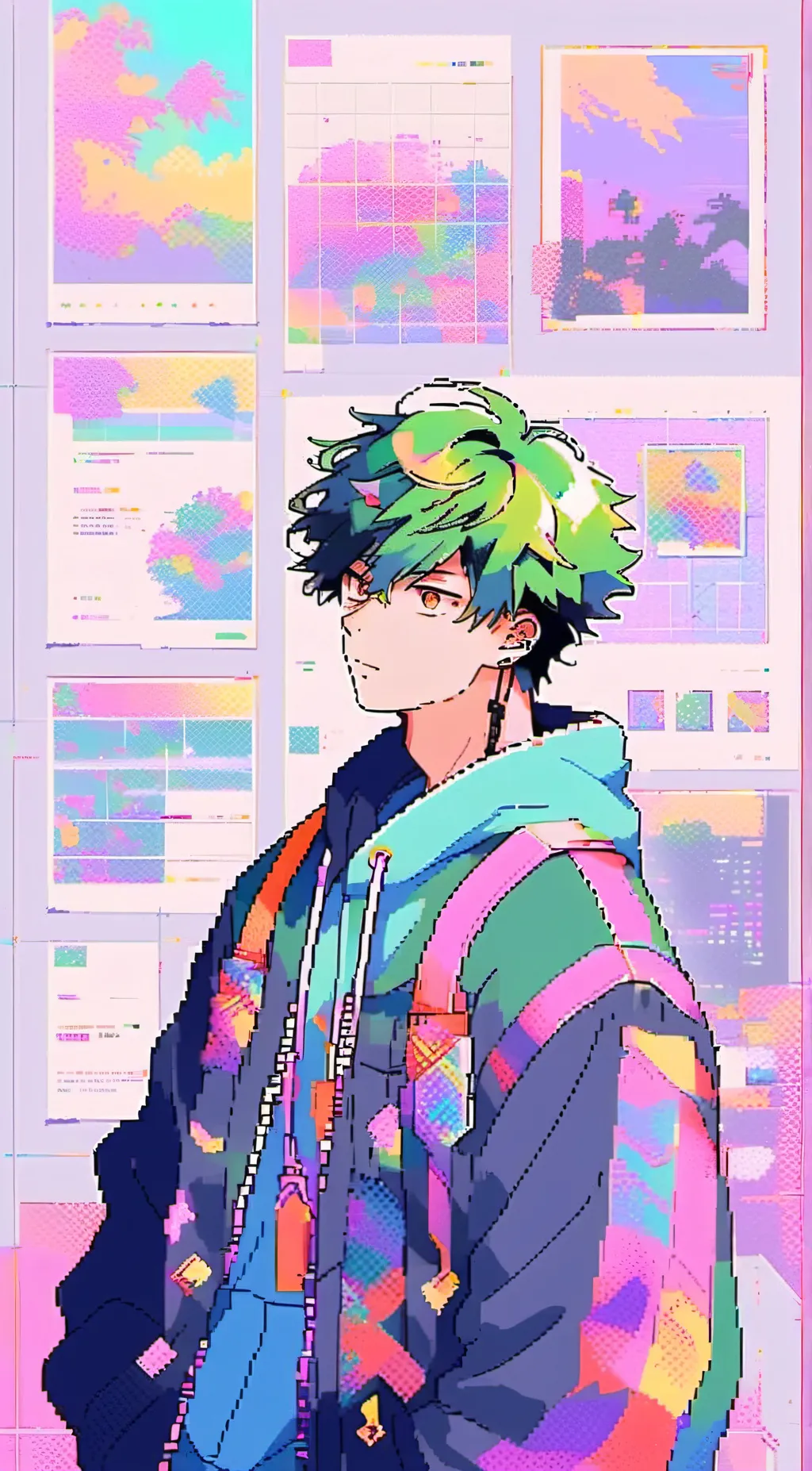 ai character: Deku background