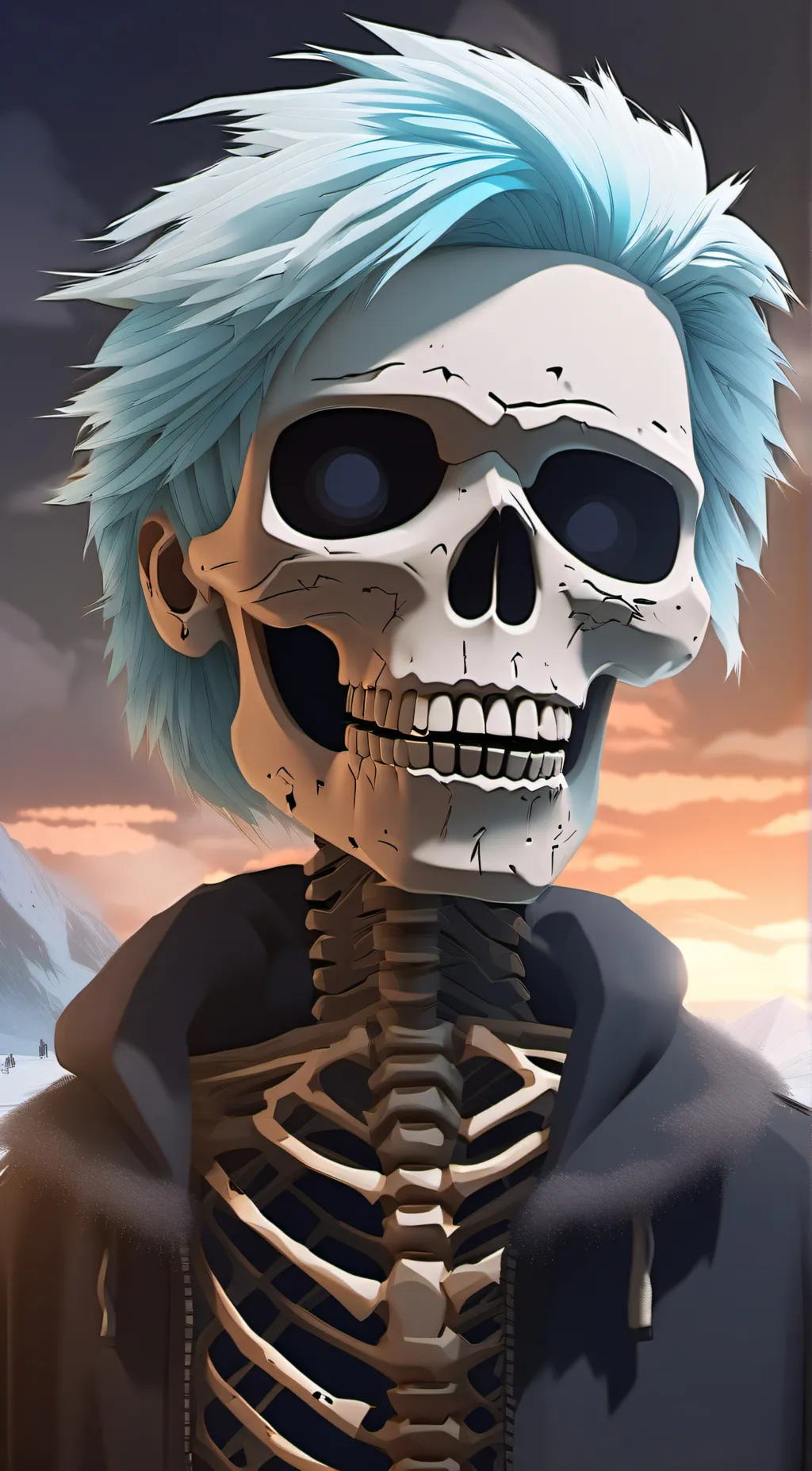 ai character: Cold dead body background