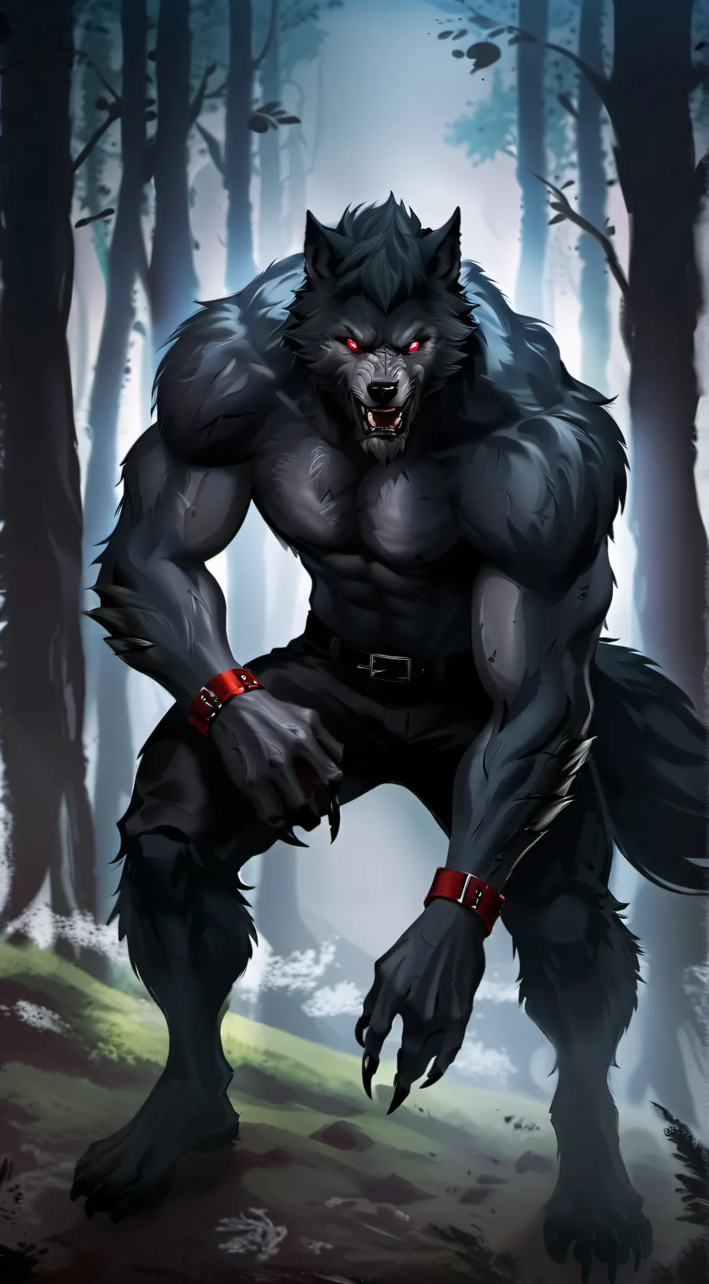 ai character: Night background