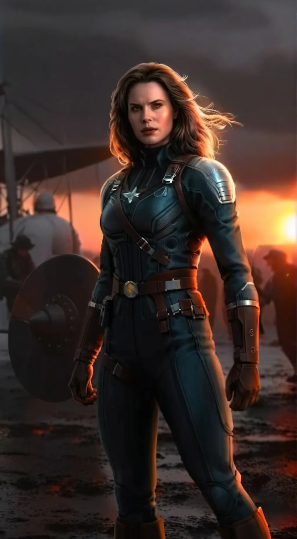 ai character: Peggy Carter*Maria background