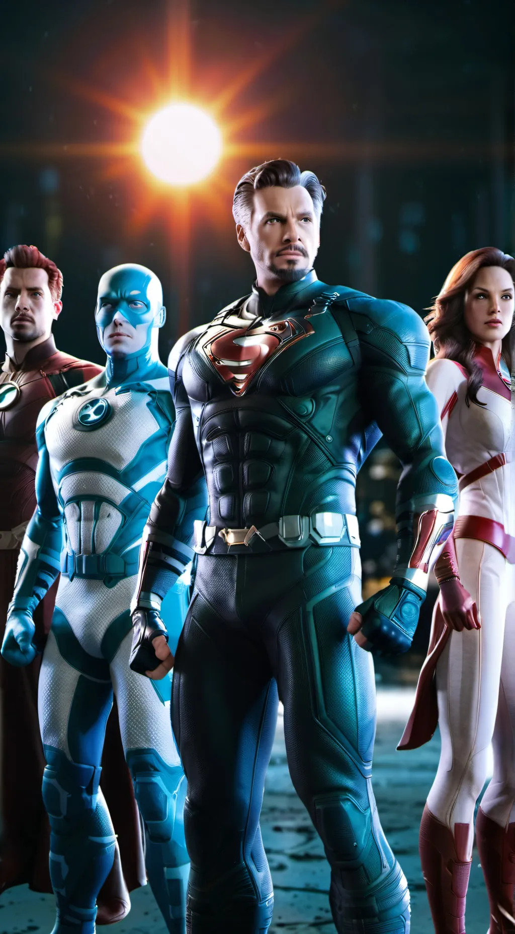 ai character: The Avengers  background