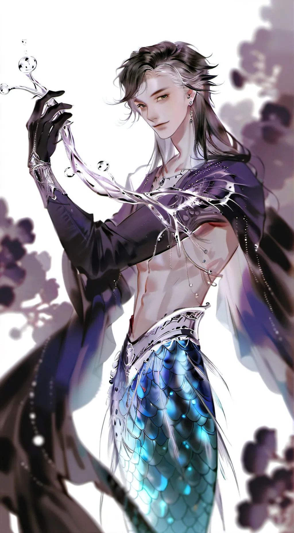 ai character: Koi background