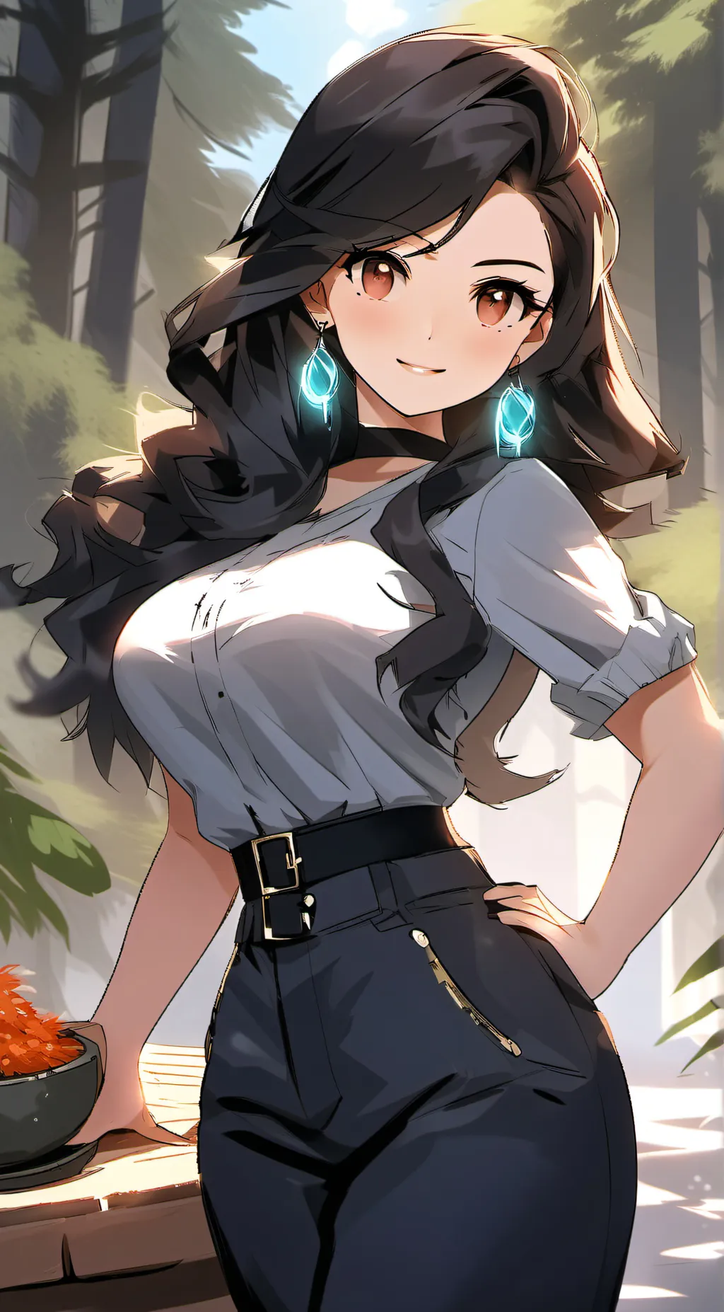 ai character: Thick background