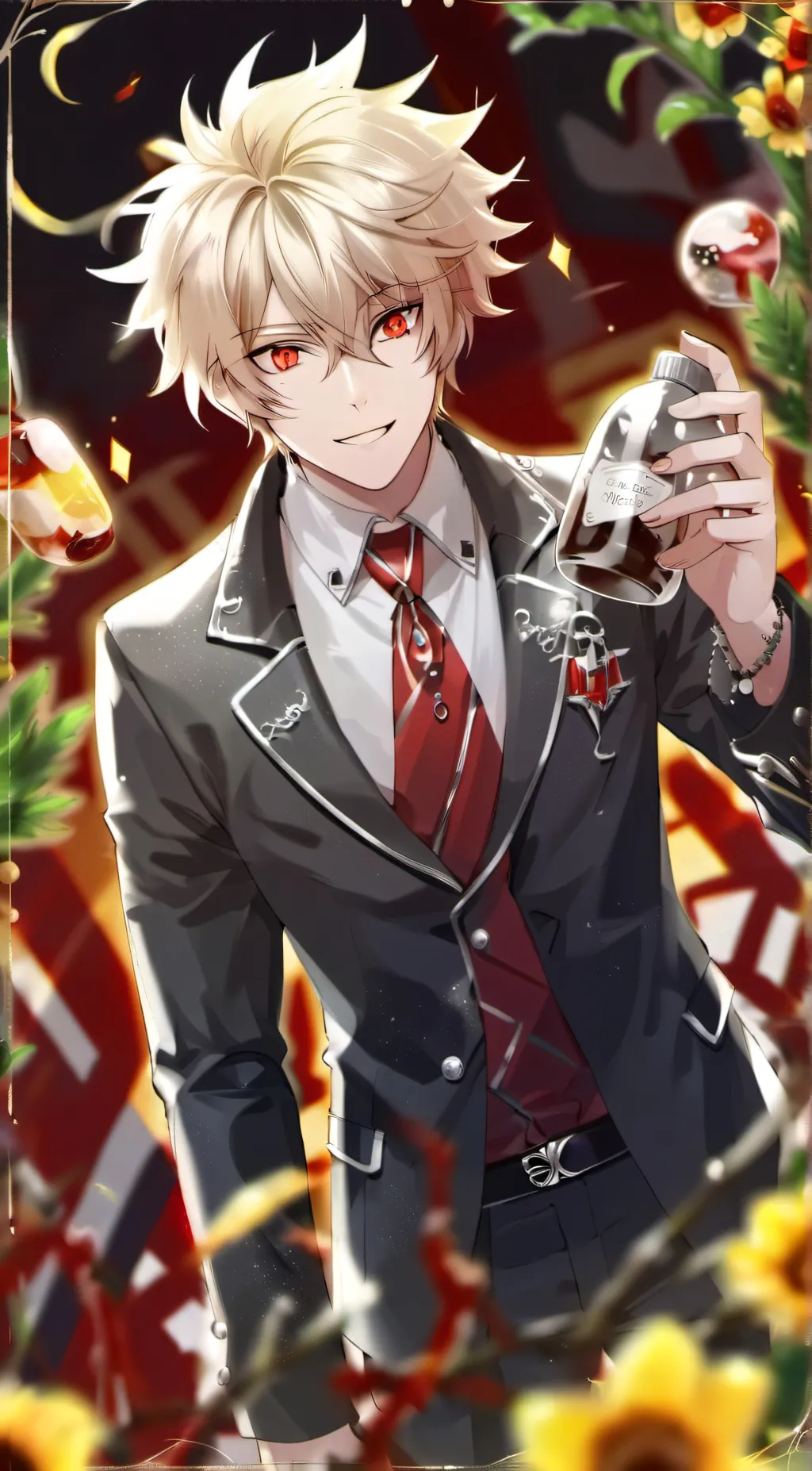 ai character: bakugo  background